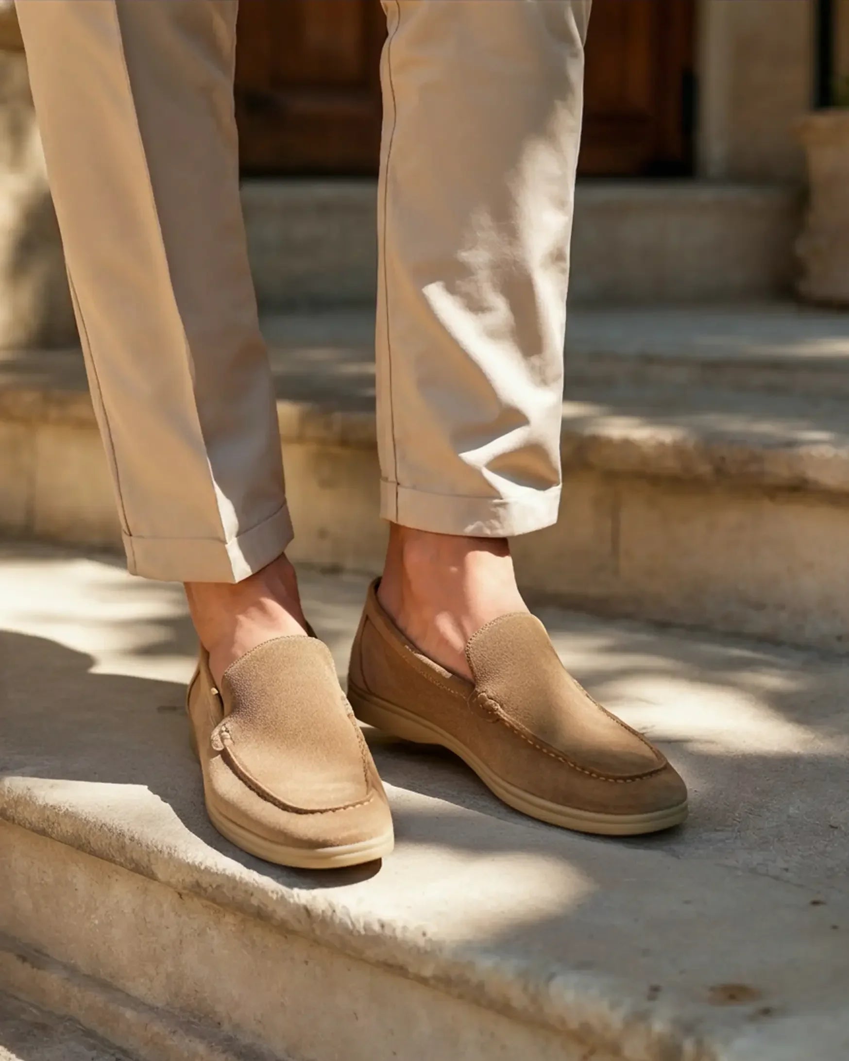 Premium Suede Moccasins Old Money