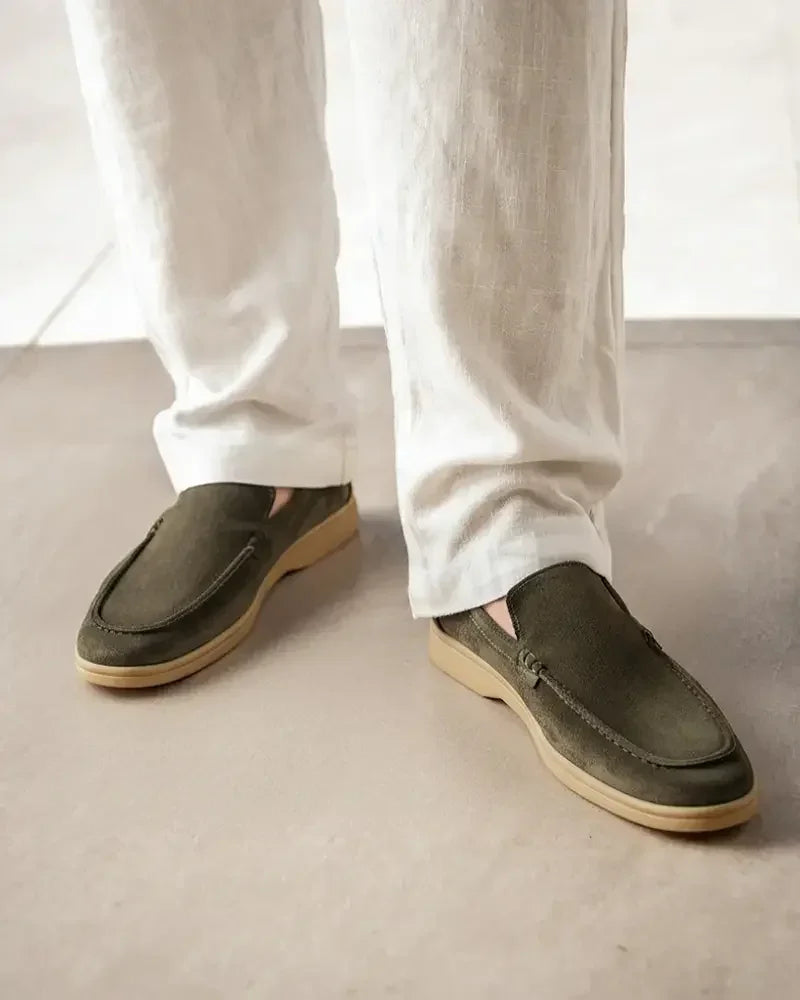 Premium Suede Moccasins Old Money