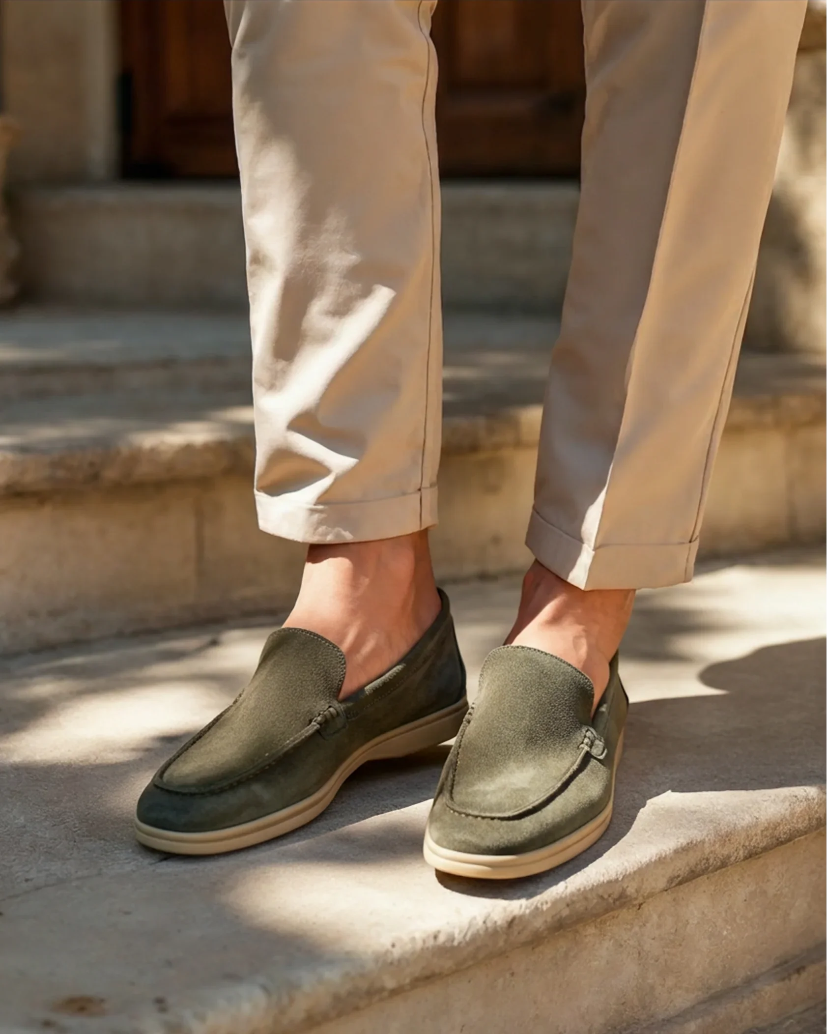 Premium Suede Moccasins Old Money