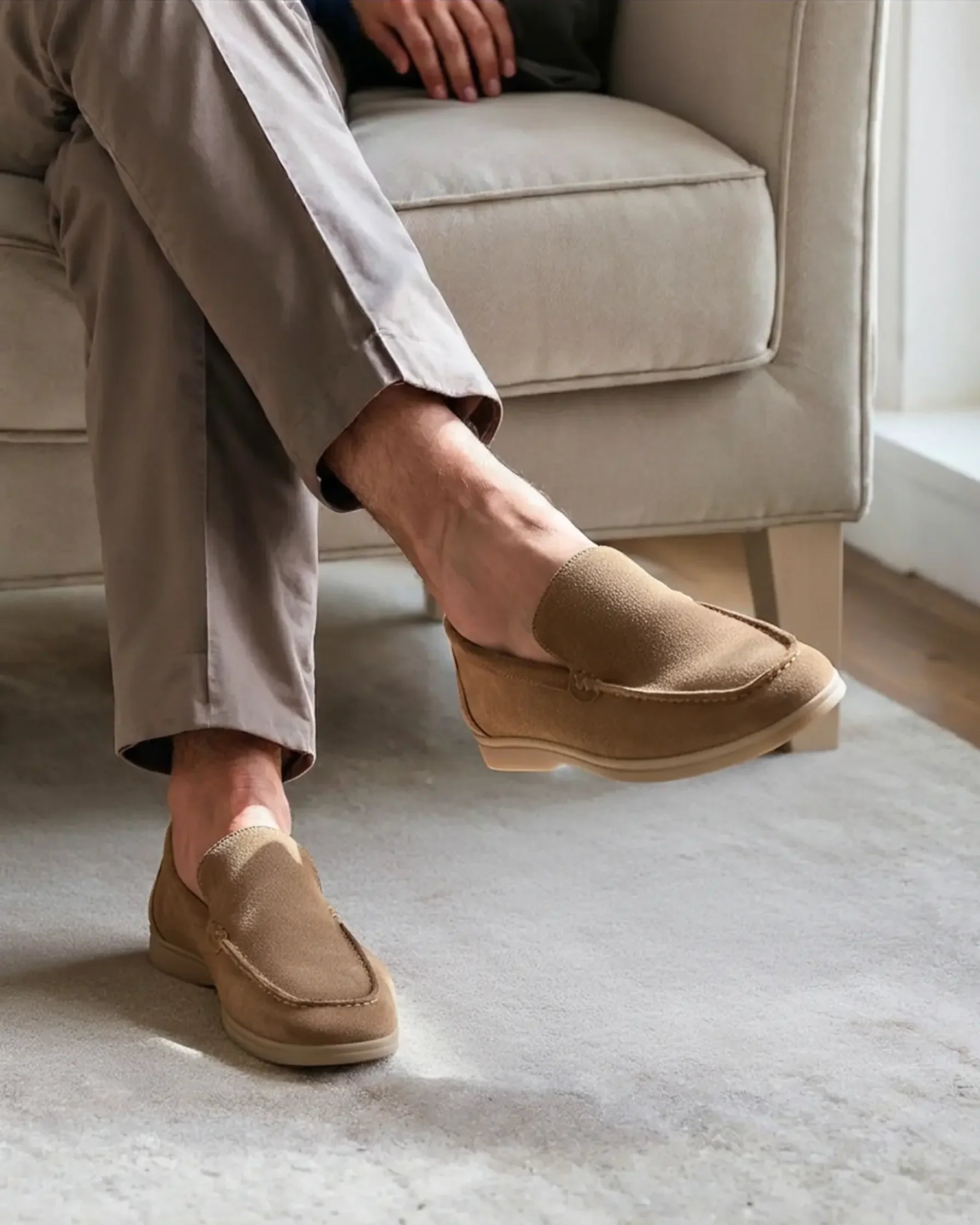Premium Suede Moccasins Old Money